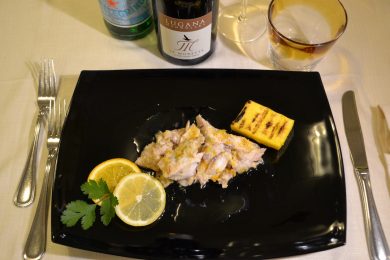 Luccio con polenta ristorante il Porticciolo